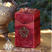 Haunted Harvest Heartwood Candles for Samhain and Halloween